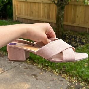 Dolce Vita Pink Chunky Low Block Heels